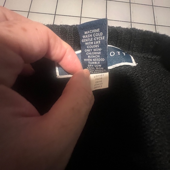 Ugly Christmas Sweater  Karen Scott XL Black Snowmen Snowflakeslong sleeve cute - Picture 8 of 10